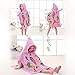 AYUQI Kids Hooded Towel for Bath Beach Swimming Poncho Towel, Kids Soft Cartoon Bathrobe Fast Drying Towel for Girls（Pink Mermaid）