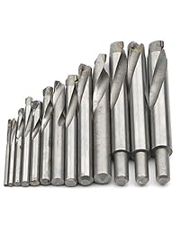 JIUWU 13 brocas de carburo de tungsteno de acero con cemento, brocas de aleación YG de metal, para acero inoxidable cobre aleación de aluminio zinc, 3 4 5 6 7 8 9 10 11 12 13,5 14 0.591 in
