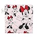 Bumkins Disney Reusable Sandwich and Snack Bags, for Kids School Lunch and for Adults Portion, Washable Fabric, Waterproof Cloth Zip Bag, Travel Pouch, Food-Safe, Large, Minnie Mouse Classic