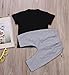 Baby Boys Outfits Gray Clothes T-Shirt Tops+Pants 2PCS Set (3-12 Months)