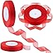 Supla 4 Rolls 4 Colors 146 Yard Totally Shiny Organza Ribbon Trim 0.8