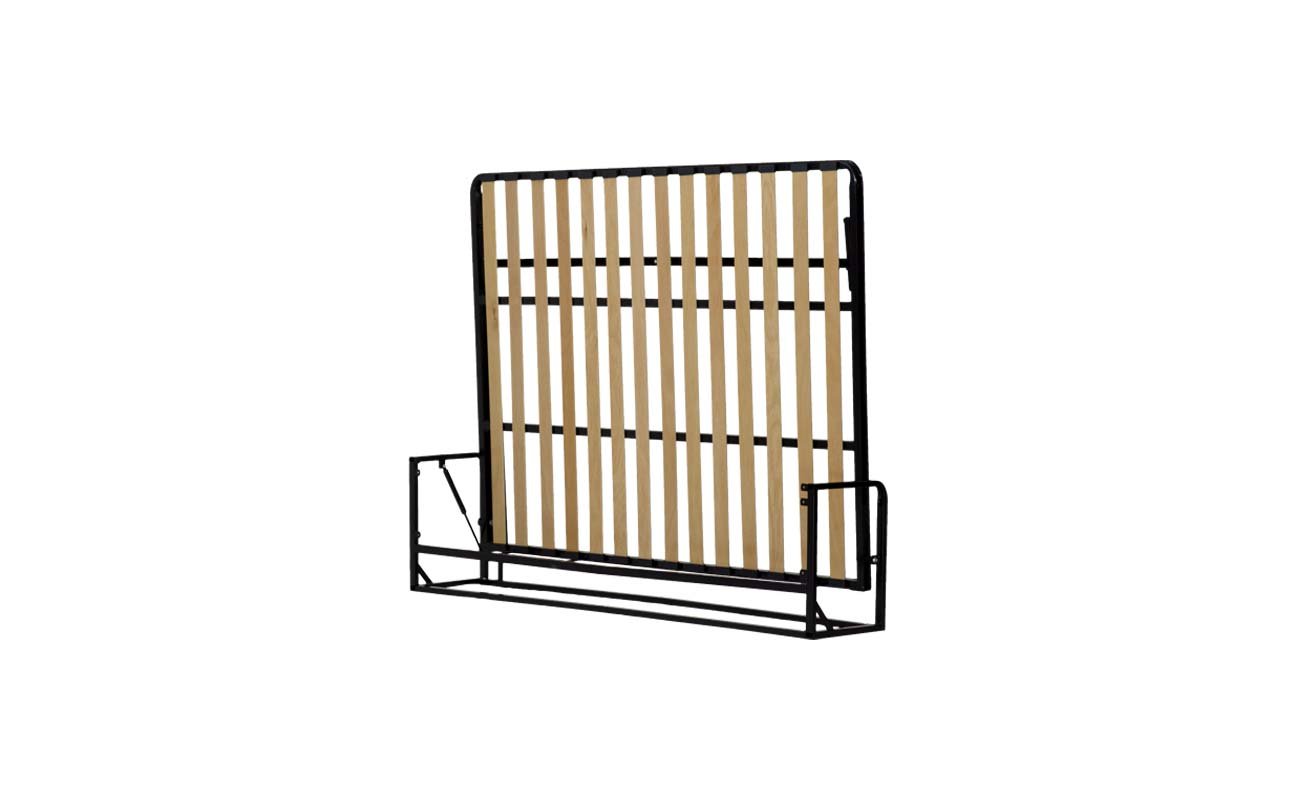 WANDBETT (Quer) King Size 160x200 (Klappbett, Schrankbett, Gästebett