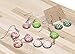 Shapenty Clear Round Glass Dome Tiles Cabochons Charms Bulk Small Flat Back Imitation Gemstone for Cameo Photo Pendant Necklace Bracelet Earring Ring Keychain DIY Craft Jewelry Making,100PCS (10MM)