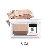 Sizet 2 Gradient Colors Duo Eyeshdow Palette Makeup 3 Seconds Matte Eyeshadow