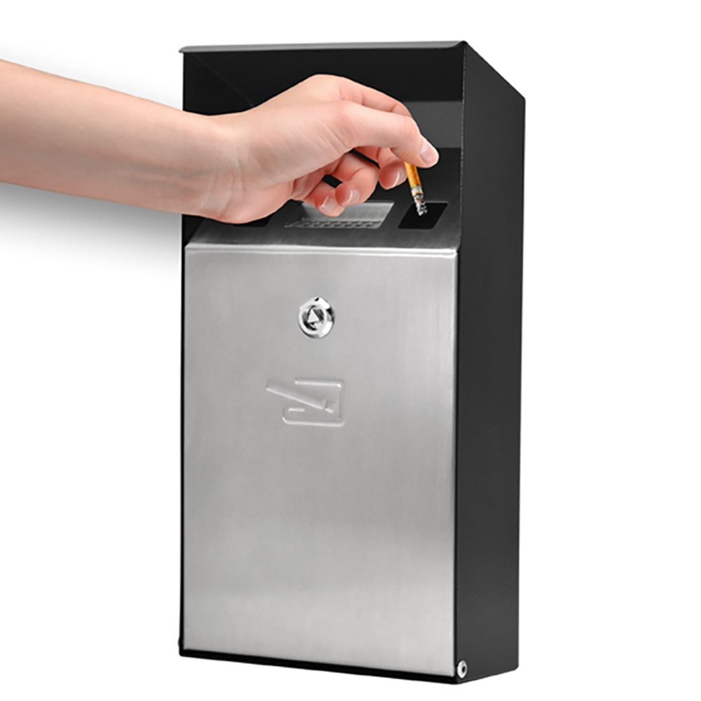 Cigarette bin,wall mounted Ashtray,Ashtray - Buy Online in UAE