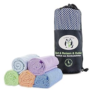 Bamboo Friends Bamboe reishanddoek – compact, vederlicht, super absorberend, antibacterieel & sneldrogend – voor sport…