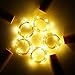LoveNite Wine Bottle Lights with Cork, 15 Pack Battery Operated 10 LED Cork Shape Silver Wire Colorful Fairy Mini String Lights(No Bottles) for DIY, Party, Christmas, Wedding Decor (Warm White)