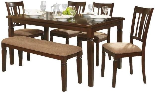 HEFX Davidson 7 Piece 60 inch Dining Table Set - Table, 6 Side Chairs
