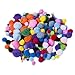 Acerich 600 Pcs Assorted Colors Pipe Cleaners Set, Including 200 Pcs 20 Colors Craft Chenille Stems, 150 Pcs 6 Size Wiggle Googly Eyes and 250 Pcs Multi Sized Pompoms for DIY Art Supplies