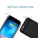MAXBEAR iPhone 6 6S Battery Case [5000mAh], Rechargeable External Battery Portable Enhance Extended Power Charger Protective Charging Case for iPhone 6 6S (4.7 Inch)-Black