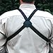 OP/TECH USA Bino/Cam Harness with Quick Release – Dual Camera Harness & Shoulder Strap – DSLR Camera Strap – Binocular Harness for Hiking – Webbing, Black - Made in USA