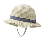 Vivo-biniya Vivobiniya Kid Girl's Summer Sun Hats Toddler Girl Straw Hats Can Be Folded 0-6Y (48cm(Head Circumference 18.8in) 6-12m)