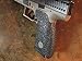 Sand-Paper-Pistol-Grips' (Brand) - Black Textured Rubber (Peel and Stick) Grip Enhancements for The CZ P-10 C - for Use with Small Palm Swell Grip Back Strap Only