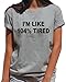 BLACKOO Teen Girl Funny T Shirts Women Cute Tops Junior Graphic Tee Grey XX-Large