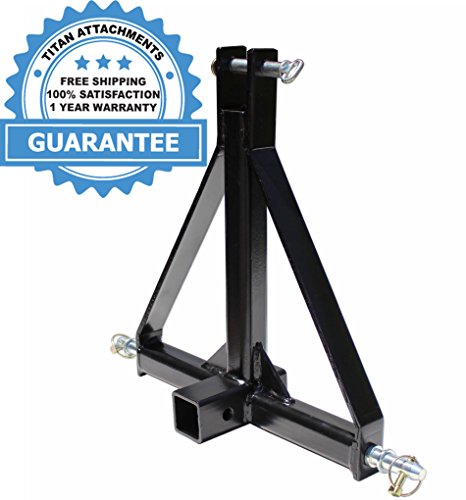 Titan Standard Hitch Receiver Adapter for Farm Equipment and Standard Trailers