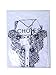 Choies Women's Vintage White with Black Lace Stand-Up Collar Puff Long Sleeve Shirts