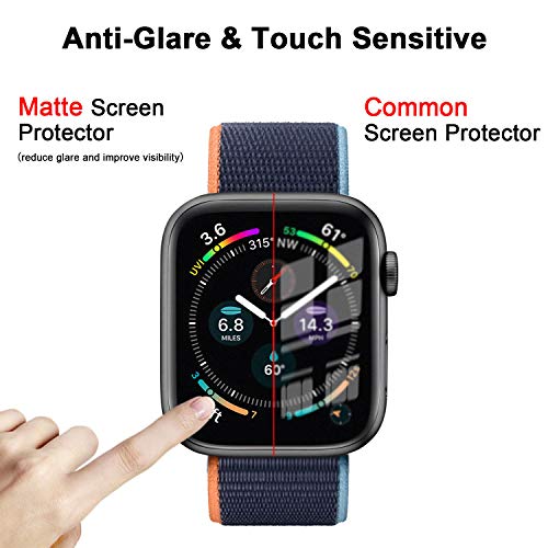Youmaofa Screen Protector Matte voor Apple Watch 38mm Serie 3/2/1, (3 Pack) Aottom 3D Gebogen Randen Volledige Dekking… - Afbeelding 4