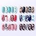 Tingbeauty Nail Stamping Plates Kit Sets 6pcs Nail Plate Template Image Plate With 1 Nail Stamper & 1 Nail Scraper