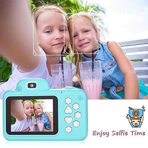 Phankey Kids Camera,Kids Digital Camera for Boys Girls Birthday Toy Gift Selfie Camera 2.4 Inch Screen 8MP Digital Camera for Children with 32G Memory Card