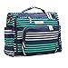 JuJuBe B.F.F Multi-Functional Convertible Diaper Backpack/Messenger Bag, Coastal Collection - Providence - Navy/Teal/White Stripes