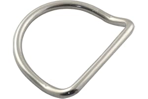 JCBIZ 2PCS Diving Weight Belt D Rings Bent Diving D Ring for Webbing Weight Belt Outdoor Activities Accessory