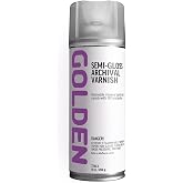 GOLDEN Semi-Gloss Archival Varnish, 10 oz. Aerosol Can | 0