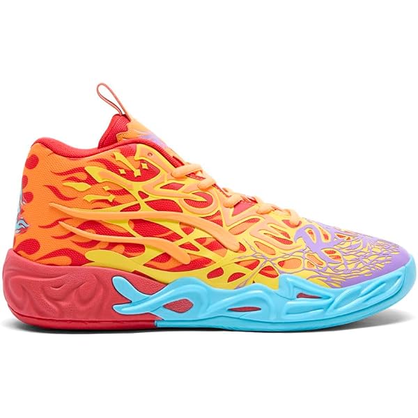 Puma MB.02 Supernova Basketball Shoes Mens 6.5 LaMelo Ball 377403-01 Melo RARE Puma MELO MB.02 Supernova Fiery Coal/Orange Basketball  main image 3