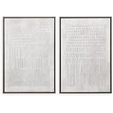 Uttermost 32395 Social Theory - Framed Abstract Art (Set of 2)-38 Inches Tall and 26 Inches Wide