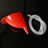 Milisten 2 Sets Auto Flex Funnel Extended Hose Oil Transfer Tool Cars view 4