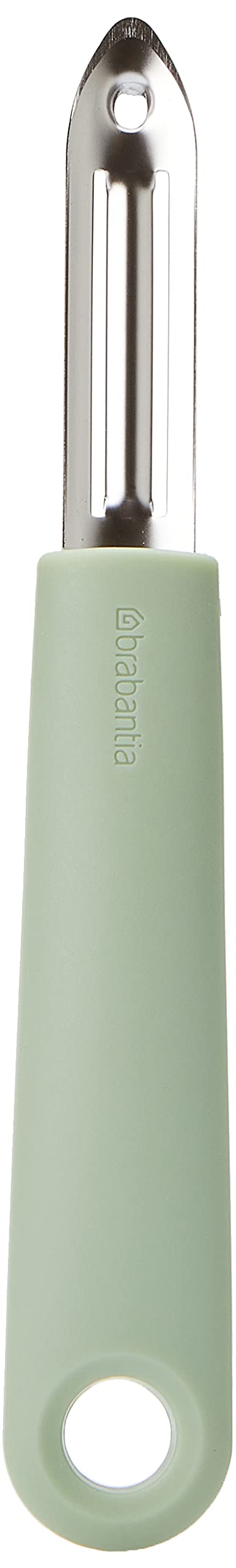 Brabantia Tasty+ Cook & Serve - Food Peeler (Jade Green) Fruit & Vegetable Skin Peeler, Soft-Grip Handle, Dishwasher Safe, (122941)