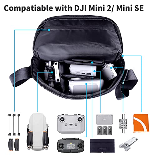 FPVtosky Waterproof DJI Mini 3 Pro/ Mini 2 Bag, Portable Shoulder Bag
