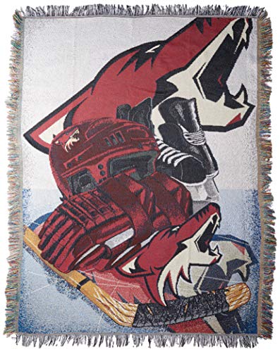 Northwest NHL Arizona Coyotes Unisex-Adult Woven Tapestry Throw Blanket, 48" x…