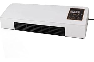 YMIKO Wall Mounted Air Fan, Wall Mount Air Heater (Remote Control with Built In Battery Delivery) Wall Mounted Heater with an Anti Overheating System