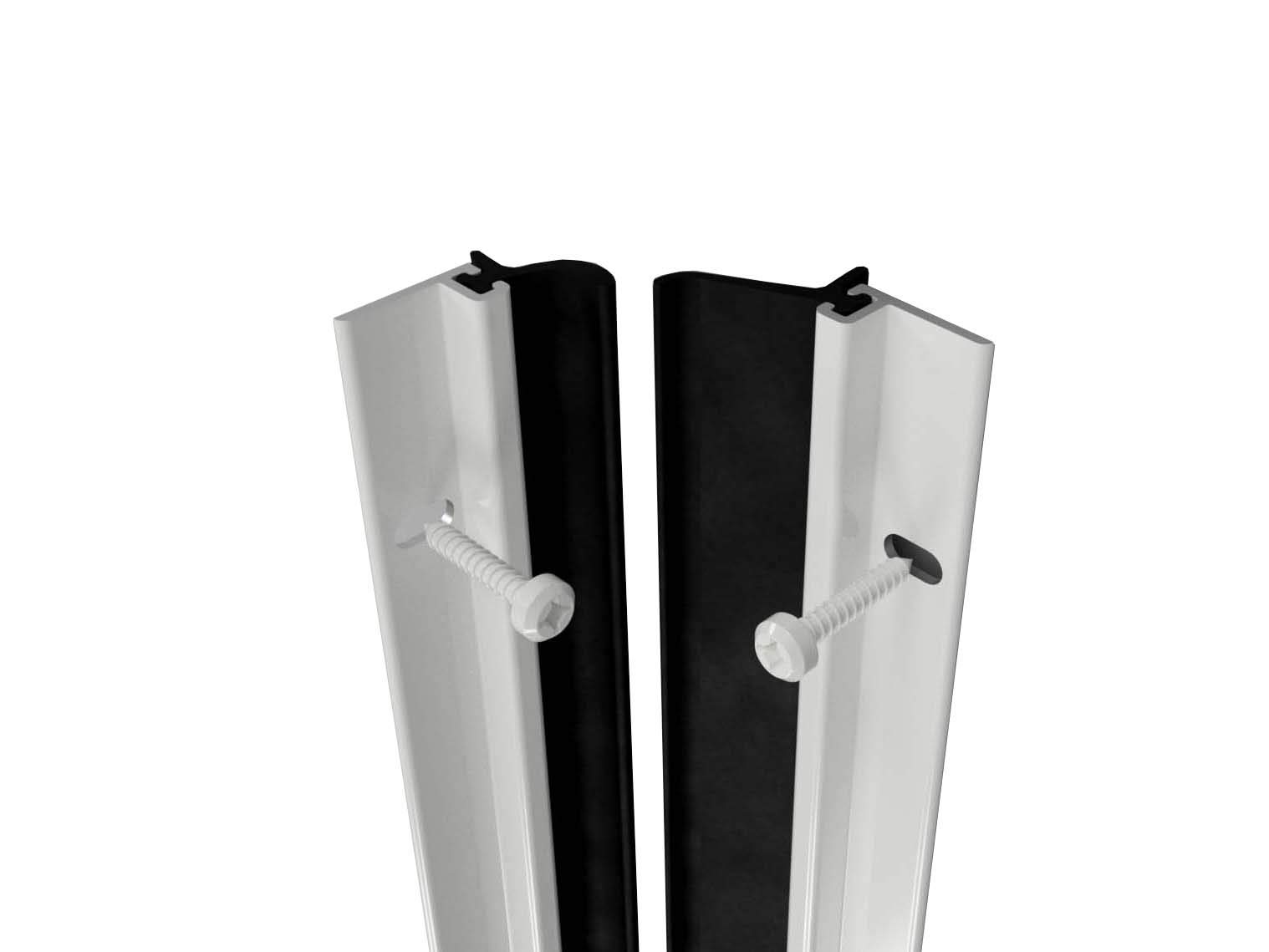 STORMGUARD Heavy Duty Aluminium White brush around door seal draught excluder weather proofing by Stormguard. Size 4 ร1025 mm and 1 x 914 mm, enough for one single door opening