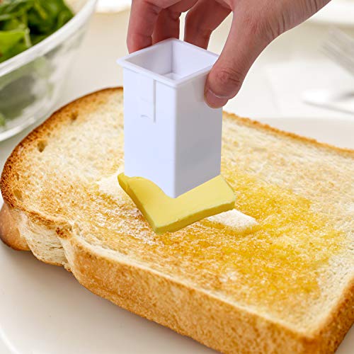 Cooraby 2 Pack Plastic Butter Spreader Corn Cob Butter Holder Spreads Butter Dispenser with