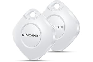 KINDEEP Tracker Air Tags-2 Pack: Smart Key Finder Work with Apple Find My (iOS only), Luggage Tracker Item locators for Kids Dog Pet Wallet Suitcase, Bluetooth Tracking Device for Home Outdoor Travel Hiking
