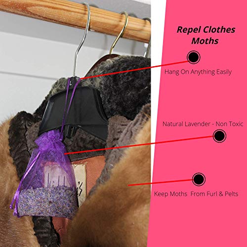 Lavender Sachet and Cedar Bags Moth Repellent Sachets (20 Pack) Home