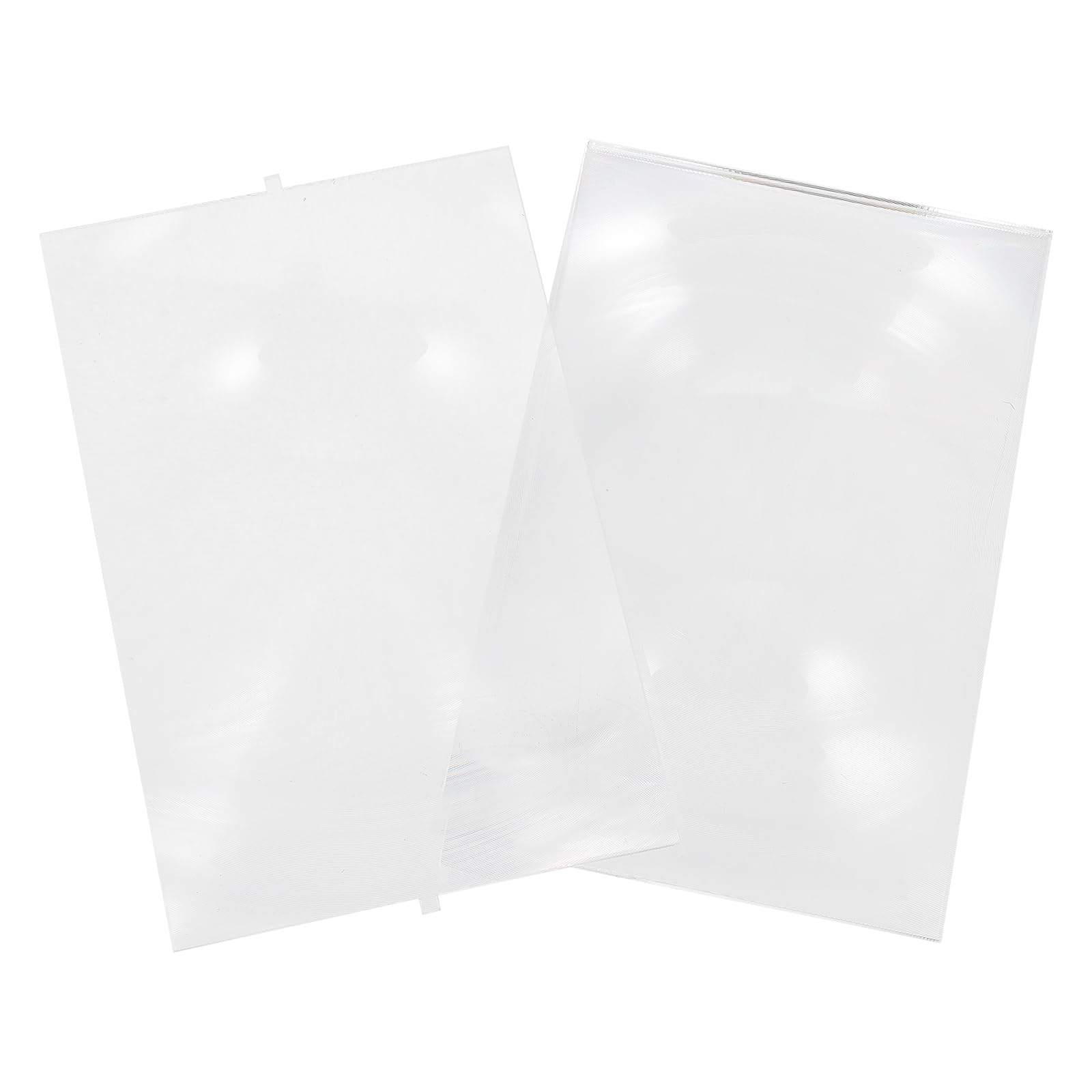 ULTECHNOVO Handhold Full Page Magnifier - 2 Pcs Fresnel Lens Page Magnifier - Rectangular Flat Sheet Fresnel Lens for Computer Display Screen Projector, 5.5 x 3.5inches