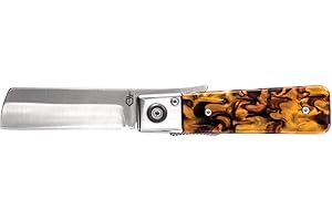 Gerber Gear GERBER Jukebox, EDC Pocket Knife with Straight Edge Blade Flipper, Tortoise Shell [31-003761]