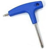hurifeng Golf Driver Adjustment Tool, 2-in-1 Golf Torque Wrench T20 T25 Dual Head Golf Club Driver Tool, Stainless Steel Golf Wrench with Plastic Handle for Shaft Adapter &amp; Weights(Blue)
