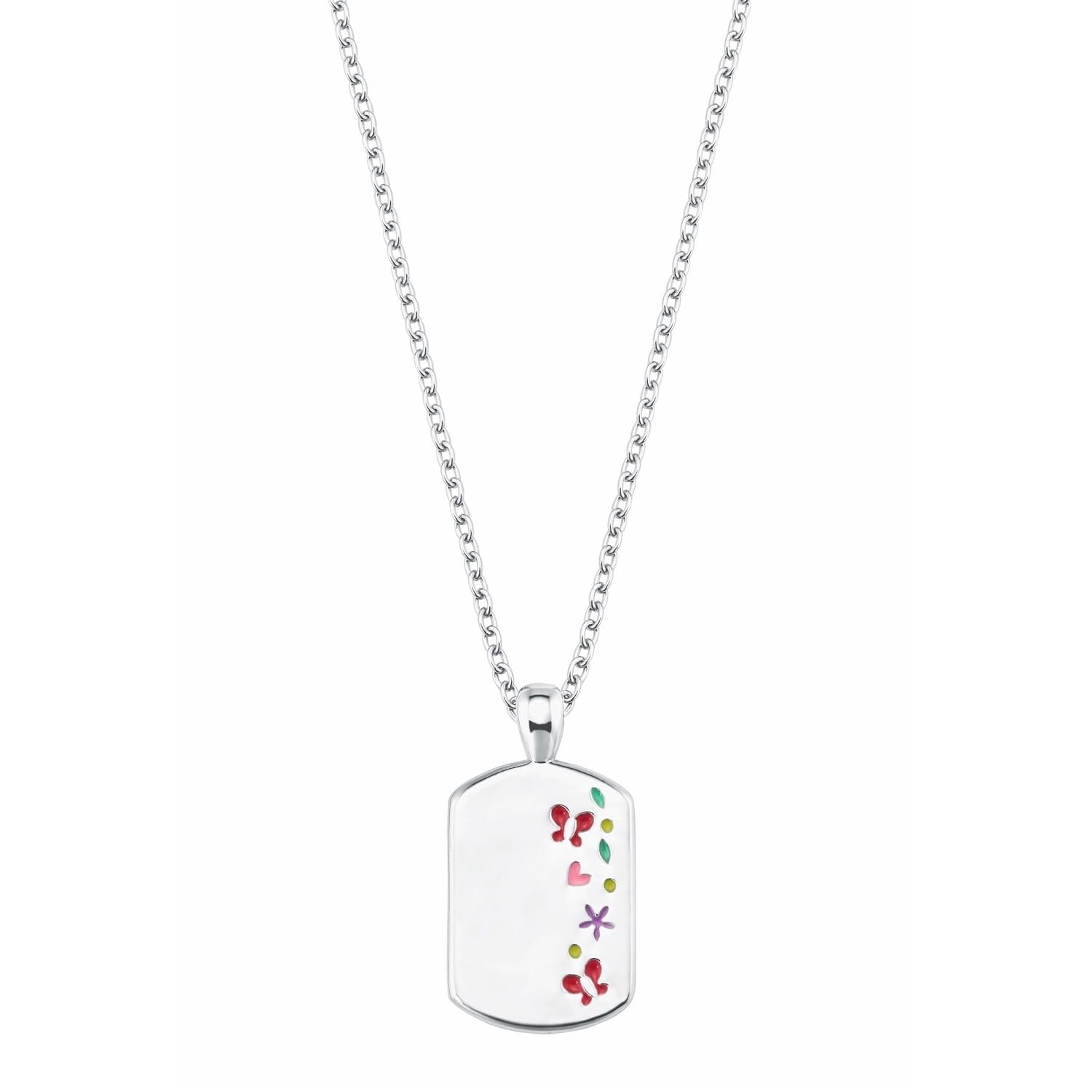 Prinzessin Lillifee 2027906 Girls' Necklace Silver Colourful 38 cm, Sterling Silver, Lillifee