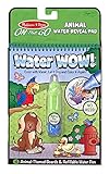 Melissa & Doug Water Coloring & Painting Book,  (Water Wow Animal - On the Go Travel Activity)