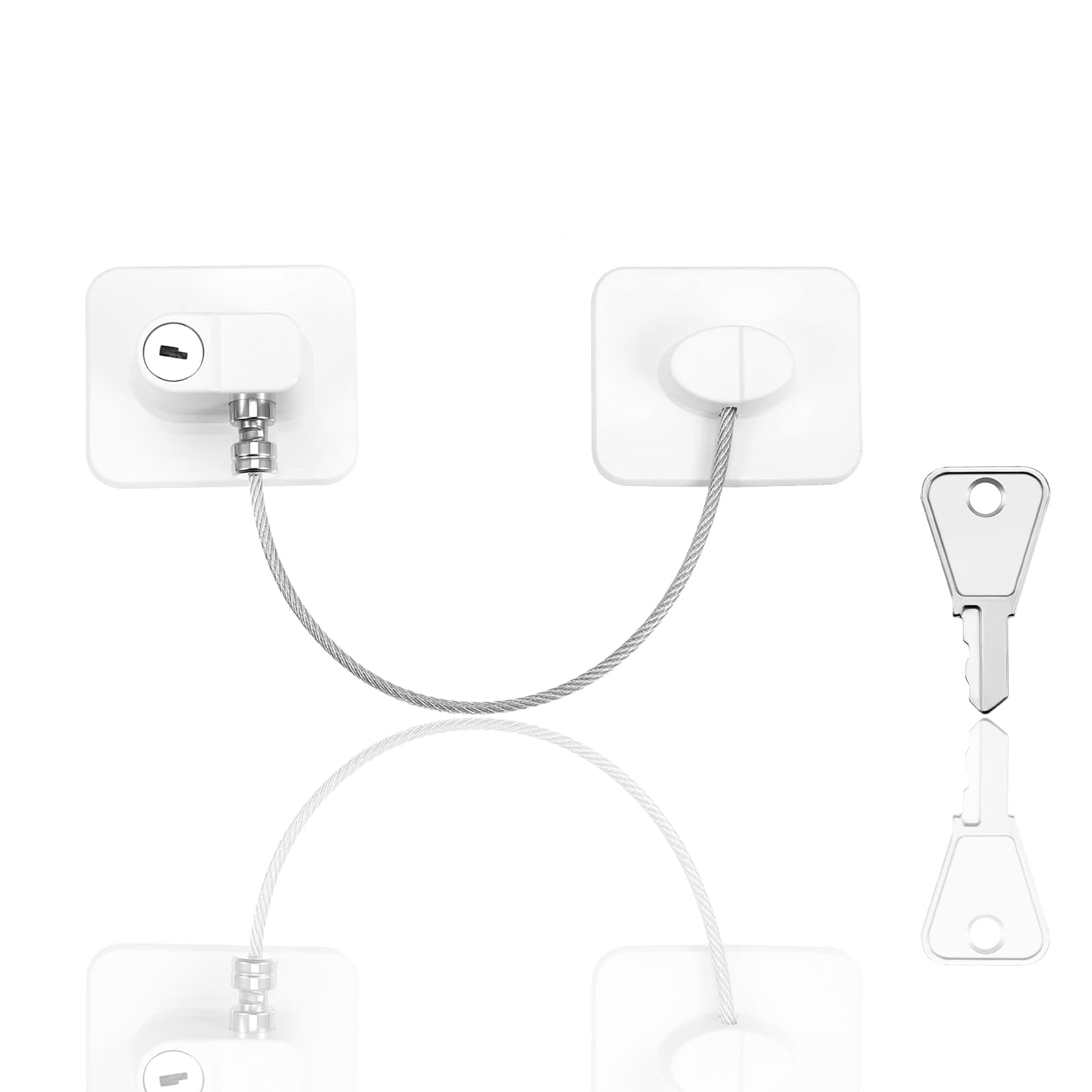 ieron Child Safety Lock, No Drilling Fridge Cabinet Doors, Multifunctional Child Safety Lock for Window Fridge, Washing Machines, and Doors