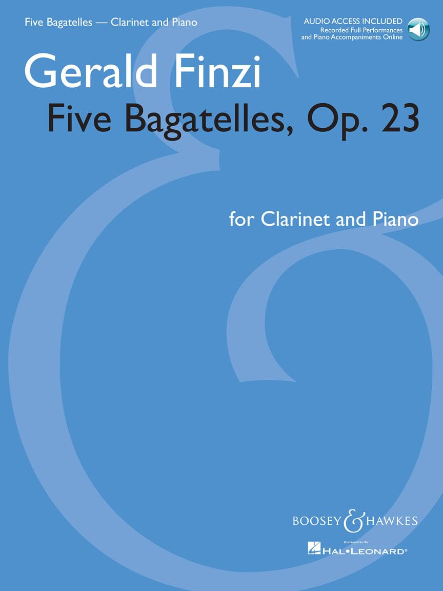 Five Bagatelles, Op. 23 - Clarinet in B-Flat and Piano (Book/Online Audio): Clarinet in B-Flat and Piano with Online Audio of Performance and