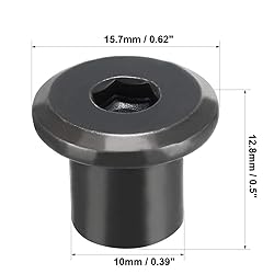 uxcell M8x10mm Hex Socket Head Insert Nut Screw