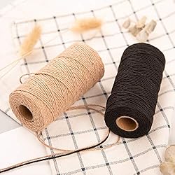 Natural Jute Twine, 328 Feet Twine String for DIY