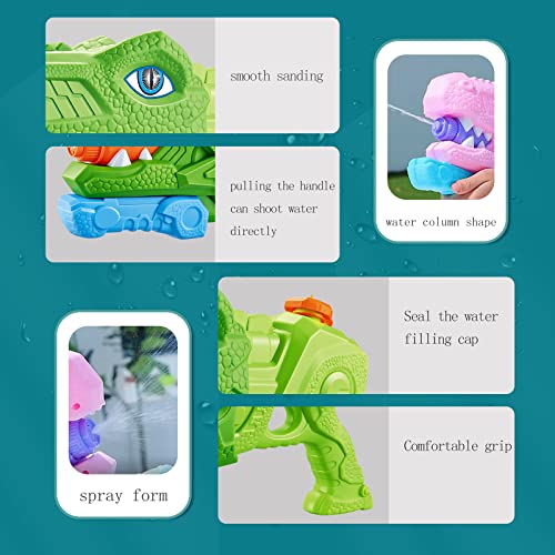 1400CC Tyrannosaurus Water Gun Toys, Adjustable Super Squirt Water Blaster Guns Toy, Water Soaker Gun Fighting Play Toy for Summer Swimming Pool Party Beach Outdoor Activity Gifts for Kids