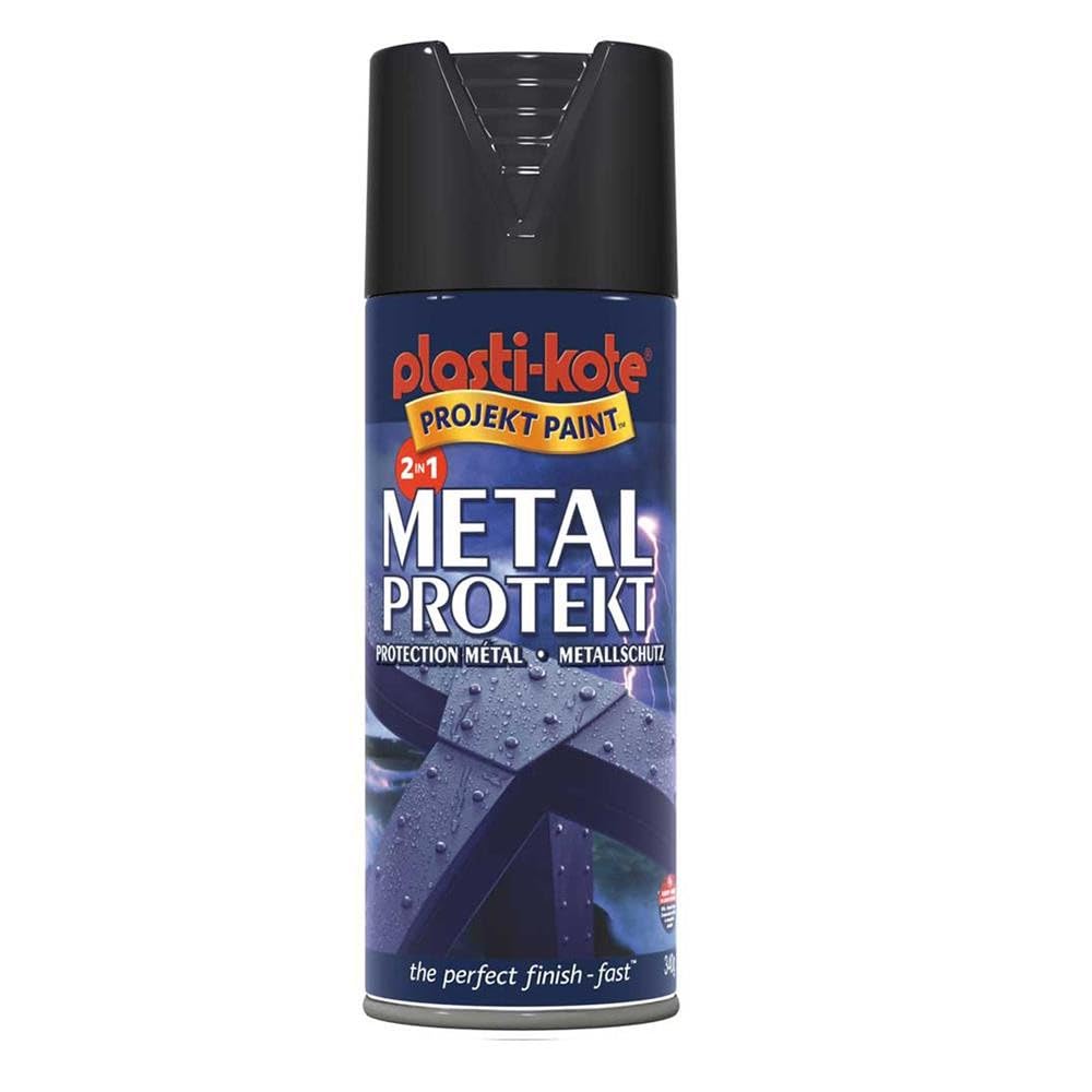 Plasti-kote 1282 400ml Metal Protekt Gloss - Black