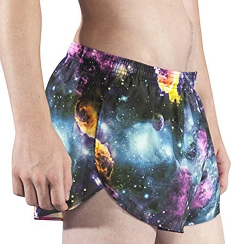 Boa Mens Stretch 1" Elite Split Printed Running Short (1000SWP)