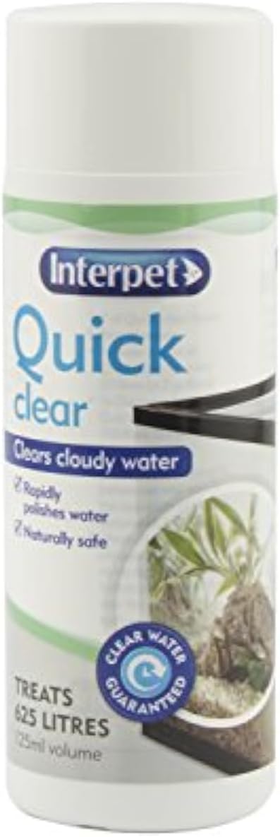 Interpet Quick Clear Aquarium Treatment 125 ml Clears Cloudy Water Freshwater